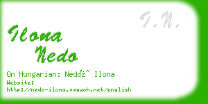 ilona nedo business card